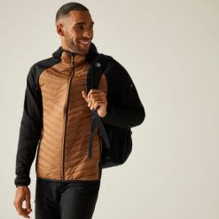 Kurtka męska hybrydowa Andreson. Brązowe kurtki męskie Regatta, m, bez wzorów, z puchu, sportowe, bez ramiączek, bez kaptura. Za 199.99 zł.