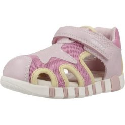 Sandały GEOX B SANDAL IUPIDOO GIR Rose. Czerwone buty zimowe męskie Geox, bez wzorów, z syntetyku, sportowe, bez obcasa, bez zapięcia. Za 207.99 zł.
