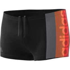 Kąpielówki w kolorze czarno-szaro-czerwonym. Kąpielówki męskie marki adidas Swim. W wyprzedaży za 64.95 zł.