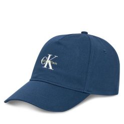 Czapka z daszkiem Calvin Klein. Niebieskie czapki męskie Calvin Klein, bez wzorów. Za 129.99 zł.