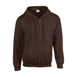 Bluza zapinana na zamek błyskawiczny Gildan Heavy Blend ®. Brązowe bluzy rozpinane męskie GILDAN, m, bez wzorów, bez ramiączek, z kapturem. Za 183.00 zł.