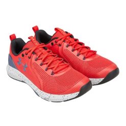Męskie Buty Sportowe Charged Commit 3. Czerwone buty trekkingowe męskie Under Armour, bez wzorów, sportowe, bez obcasa, bez zapięcia. Za 505.99 zł.