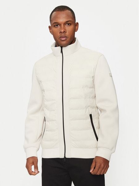 Guess Kurtka puchowa M4YL37 WG9U2 Écru Regular Fit. Kurtki męskie Guess, m, z aplikacjami, z puchu, bez ramiączek, bez kaptura. Za 449.99 zł.