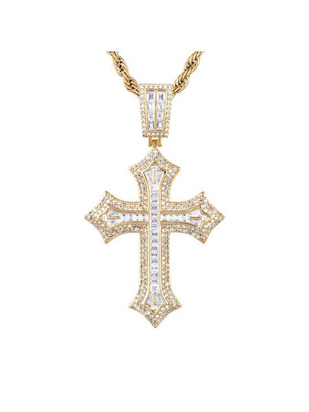 ICED STUFF Zawieszka 2pac Cross Złoty. Żółte biżuteria dla mężczyzn ICED STUFF, z tworzywa sztucznego, metalowe. Za 539.99 zł.