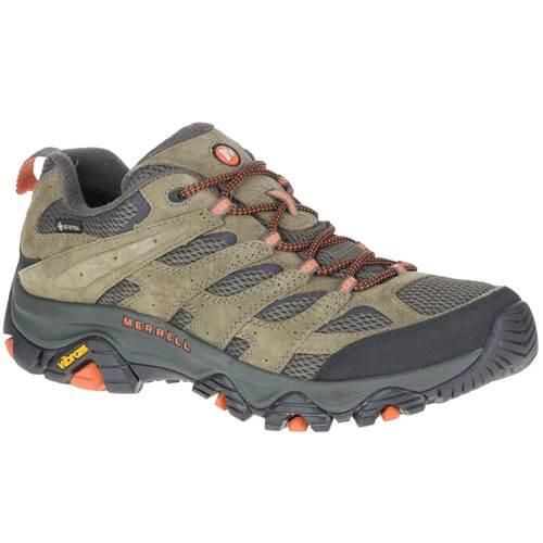 Buty trekkingowe męskie Merrell Trekkingowe Męskie Moab 3 Gtx Gore-tex. Brązowe buty trekkingowe męskie Merrell, bez wzorów, z gore-texu, sportowe, bez obcasa, bez zapięcia. Za 699.00 zł.