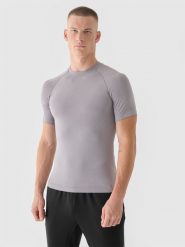 4F Koszulka treningowa bezszwowa szybkoschnąca męska 4F x Robert Lewandowski - szara L/XL. Szare t-shirty sportowe męskie 4f, l, bez wzorów, z dzianiny, klasyczne, bez ramiączek. W wyprzedaży za 79.99 zł.