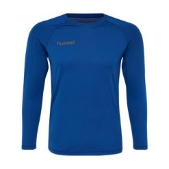 Koszulka termoaktywna z długim rękawem dla dorosłych Hummel First Performance. Niebieskie bielizna termoaktywna męska HUMMEL, xl, bez wzorów, z jersey, bez ramiączek. W wyprzedaży za 136.50 zł.