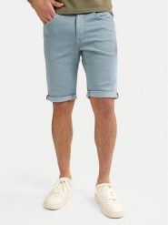 Petrol Industries Szorty jeansowe M-ROS-SHO005 Błękitny Slim Fit. Niebieskie szorty męskie Petrol Industries, bez wzorów, z bawełny. Za 149.99 zł.