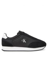 Calvin Klein Jeans Sneakersy Retro Runner Lace Up Ny-Su YM0YM01325 Czarny. Czarne buty sportowe na co dzień męskie Calvin Klein Jeans, m, bez wzorów, z jeansu, retro, bez ramiączek, bez kaptura. Za 269.99 zł.
