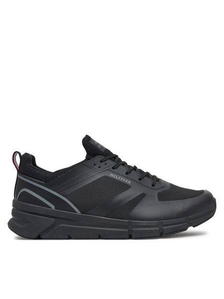 Tommy Hilfiger Sneakersy Modern Comfort Run Mix FM0FM05471 Czarny. Czarne buty do biegania męskie Tommy Hilfiger, bez wzorów, ze skóry, bez zapięcia. Za 249.99 zł.