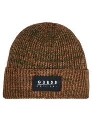 Guess Czapka AM5026 POL01 Zielony. Zielone czapki męskie Guess, na zimę, z aplikacjami, z materiału. Za 169.99 zł.