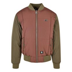 Kurtka puchowa Starter. Czerwone kurtki męskie Starter, m, bez wzorów, z puchu, bez ramiączek, bez kaptura. W wyprzedaży za 502.00 zł.