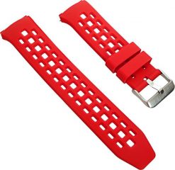 AlleTime Pasek SMARUB068 do smartwatch RNCE68 - czerwony. Czerwone zegarki smartwatch AlleTime. Za 29.00 zł.