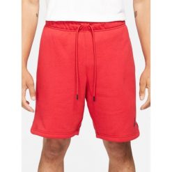 Spodenki męskie nike air jordan essentials fleece shorts gym red. Czerwone szorty sportowe męskie Nike, bez wzorów, sportowe. Za 179.00 zł.