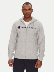 Champion Bluza 220728 Szary Slim Fit. Szare bluzy rozpinane męskie CHAMPION, m, bez wzorów, z syntetyku, bez ramiączek, bez kaptura. Za 209.99 zł.
