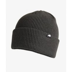 Czapka zimowa DZIK® szara. Szare czapki męskie DZIK, na zimę, bez wzorów, ze skóry. Za 139.99 zł.