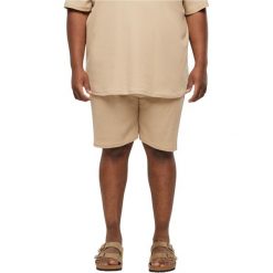 Szorty Urban Classics Waffle. Brązowe szorty męskie Urban Classics, bez wzorów. Za 142.00 zł.
