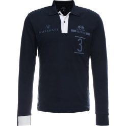 La Martina FLOYD Koszulka polo navy. Niebieskie koszulki męskie z długim rękawem La Martina, z bawełny, polo, z długim rękawem. Za 669.00 zł.