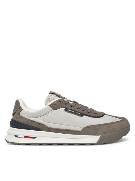Tommy Hilfiger Sneakersy Retro Runner Nylon Mix FM0FM05523 Beżowy. Brązowe buty sportowe na co dzień męskie Tommy Hilfiger, m, bez wzorów, z nylonu, retro, bez ramiączek, bez kaptura. Za 339.99 zł.