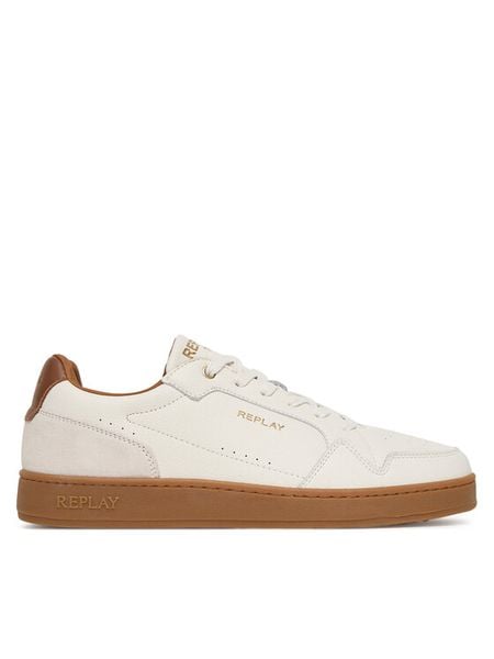 REPLAY Sneakersy GMZ3B.000.C0030L Biały. Białe buty sportowe na co dzień męskie Replay, l, bez wzorów, ze skóry, bez ramiączek, bez kaptura. Za 349.99 zł.