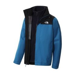 Kurtka turystyczna męska The North Face M Evolve II Triclimate. Niebieskie kurtki męskie The North Face, m, bez wzorów, bez ramiączek, bez kaptura. Za 873.00 zł.