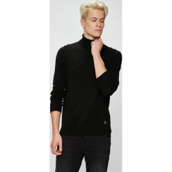 Blend - Sweter. Szare swetry męskie Blend, z bawełny, z golfem, z krótkim rękawem. W wyprzedaży za 89.90 zł.