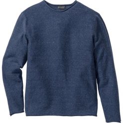 Sweter Regular Fit bonprix ciemnoniebieski melanż. Swetry męskie marki bonprix. Za 37.99 zł.