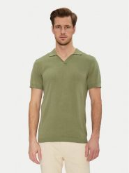 Blend Polo 20718362 Zielony Regular Fit. Zielone koszulki polo męskie Blend, l, bez wzorów, z bawełny, bez kołnierzyka, bez ramiączek. Za 119.99 zł.