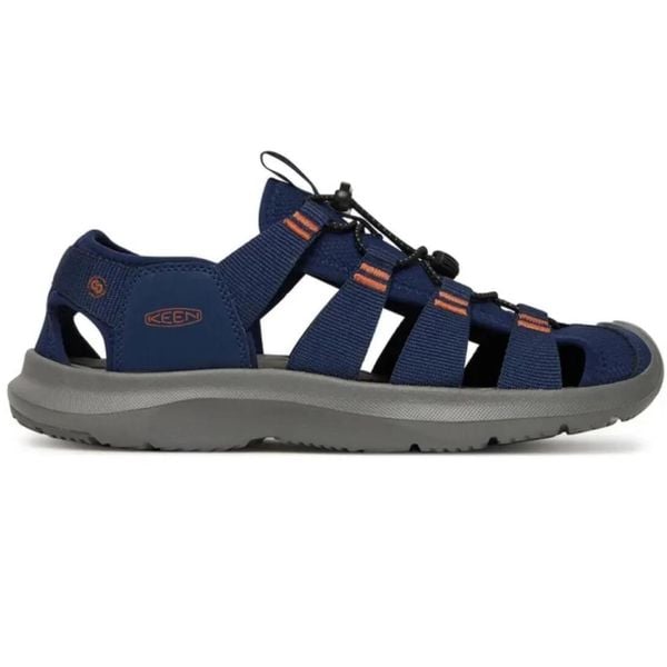 KEEN Seanik H2 męskie sandały — Naval Academy/Gold Flame. Brązowe sandały męskie Keen, bez zapięcia. Za 354.99 zł.