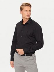Tommy Hilfiger Koszula MW0MW38347 Czarny Slim Fit. Czarne koszule męskie Tommy Hilfiger, m, bez wzorów, z bawełny, bez kołnierzyka, bez ramiączek. Za 349.99 zł.