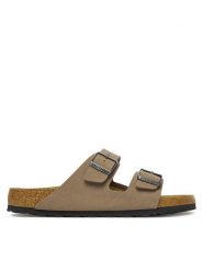 Birkenstock Klapki Arizona 1032019 Beżowy. Brązowe klapki i japonki męskie Birkenstock, bez wzorów, ze skóry. Za 379.99 zł.