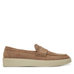 Mokasyny BOSS. Brązowe mokasyny męskie Boss, bez zapięcia. Za 599.99 zł.