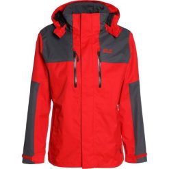 Jack Wolfskin JASPER FLEX MEN Kurtka przeciwdeszczowa fiery red. Czerwone kurtki outdoor męskie Jack Wolfskin, z materiału. W wyprzedaży za 545.35 zł.