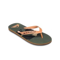 Klapki dla Mężczyzn MOLOKAI STRIPE 25. Zielone klapki i japonki męskie Quiksilver, bez wzorów, z gumy. Za 99.99 zł.