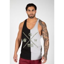 Tank Top fitness męski Gorlilla Wear Sterling Stringer. Czarne t-shirty sportowe męskie GORILLA WEAR, m, bez wzorów, sportowe, bez ramiączek. Za 182.50 zł.