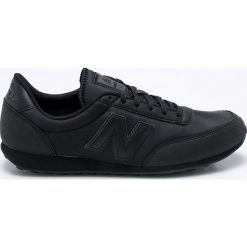 New Balance - Buty U410BBK. Czarne buty sportowe na co dzień męskie New Balance, bez wzorów, z gumy, sportowe, bez ramiączek, bez kaptura. W wyprzedaży za 229.90 zł.