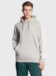 Adidas Bluza adicolor Classics 3-Stripes IA6347 Szary Regular Fit. Szare bluzy nierozpinane męskie ADIDAS, m, bez wzorów, z bawełny, bez ramiączek, bez kaptura. Za 329.99 zł.