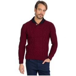Sir Raymond Tailor Sweter Męski, Xxl, Burgundowy. Czerwone swetry męskie Sir Raymond Tailor, bez wzorów, z wełny, bez kołnierzyka, bez ramiączek. W wyprzedaży za 157.00 zł.