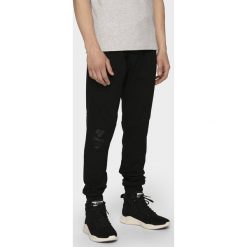 Spodnie dresowe męskie SPMD205 - głęboka czerń. Spodnie dresowe męskie marki 4f. Za 149.99 zł.