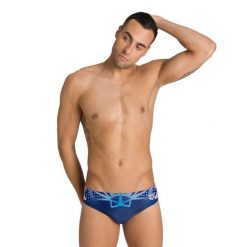 Kąpielówki slipy męskie na basen Arena OG Brief US. Niebieskie kąpielówki męskie ARENA, l, bez wzorów. Za 49.99 zł.