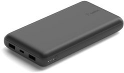 Belklin Power Bank 20k USB-A & C 15W black. Czarne powerbanki . Za 109.90 zł.