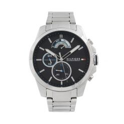 Zegarek Tommy Hilfiger. Szare zegarki męskie Tommy Hilfiger, srebrne. Za 619.99 zł.