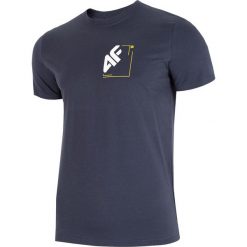 T-shirt męski TSM003 - ciemny granat melanż. T-shirty męskie marki 4f. Za 44.99 zł.