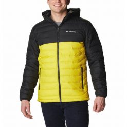Kurtka Pikowana Męska Columbia Powder Lite Hooded. Żółte kurtki męskie Columbia, l, bez wzorów, z puchu, sportowe, bez ramiączek, bez kaptura. W wyprzedaży za 392.85 zł.