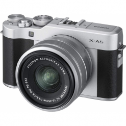 Fujifilm FinePix X-A5 + obiektyw 15-45mm srebrny. Bezlusterkowce marki Fuji. Za 2,099.00 zł.