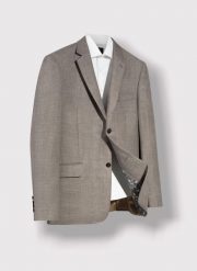 Brązowa marynarka męska premium P22SP-3X-019-A-S - Pako Lorente. Brązowe marynarki męskie Pako Lorente, m, bez wzorów, z wełny. Za 379.99 zł.