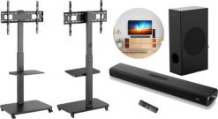 Mozos Mozos MSTV mobilny stojak tv stand do telewizora + Soundbar THEATER. Soundbary Mozos. Za 693.00 zł.