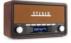 Przenośne radio Audizio Foggia stereo z budzikiem DAB+ FM- 50W - brązowy one size. Brązowe radia Audizio. Za 299.00 zł.