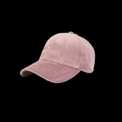 Aksamitna czapka Kentucky. Czerwone czapki męskie KENTUCKY HORSEWEAR, bez wzorów, eleganckie. Za 195.00 zł.