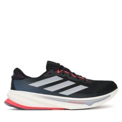Buty do biegania adidas. Czarne buty do biegania męskie ADIDAS, bez wzorów, bez zapięcia, do biegania. Za 649.99 zł.